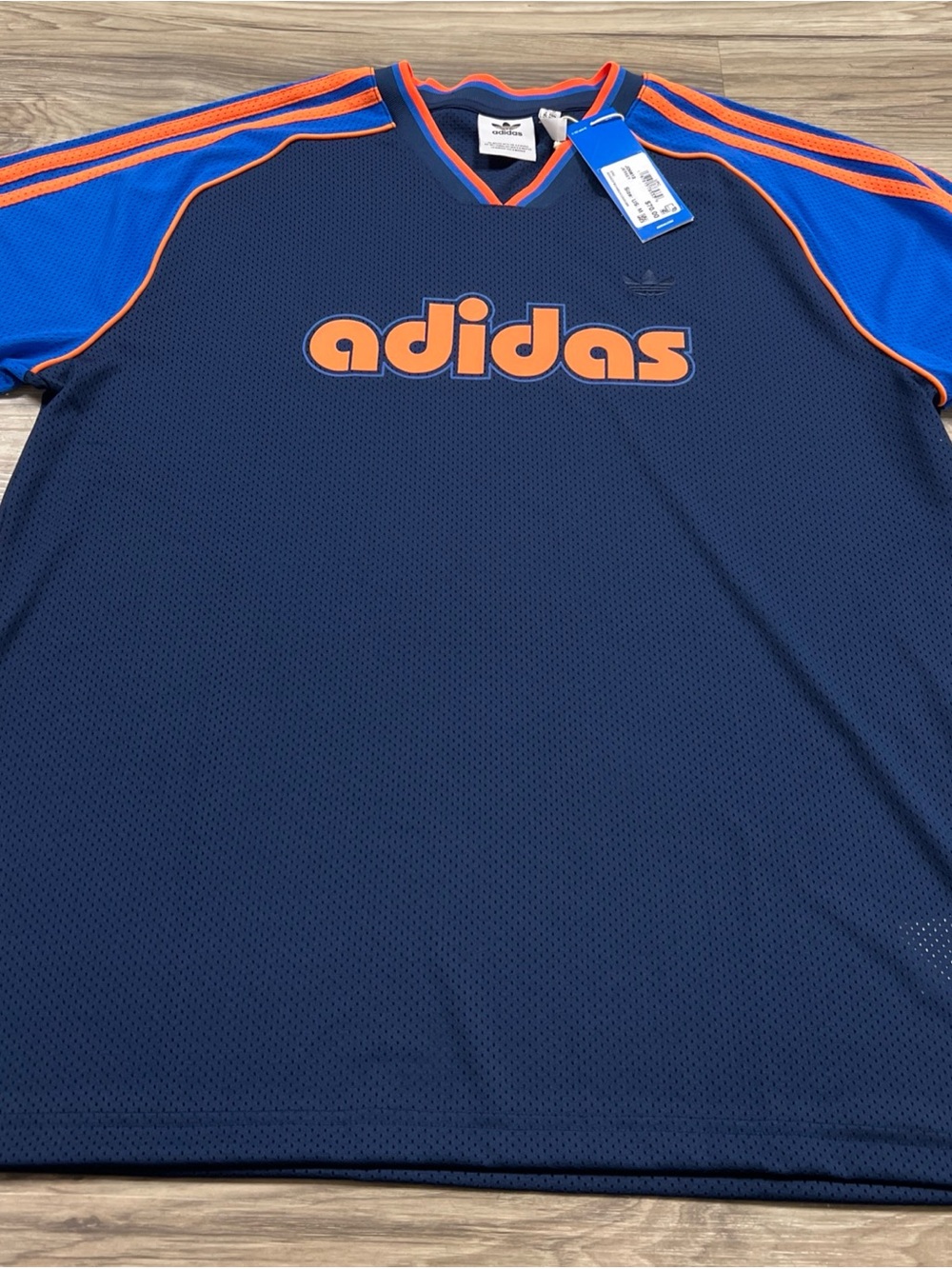 ADIDAS ORIGINALS TREFOIL RETRO POLY TEE SHIRT MEN'S Medium JD0812 $70 NWT
